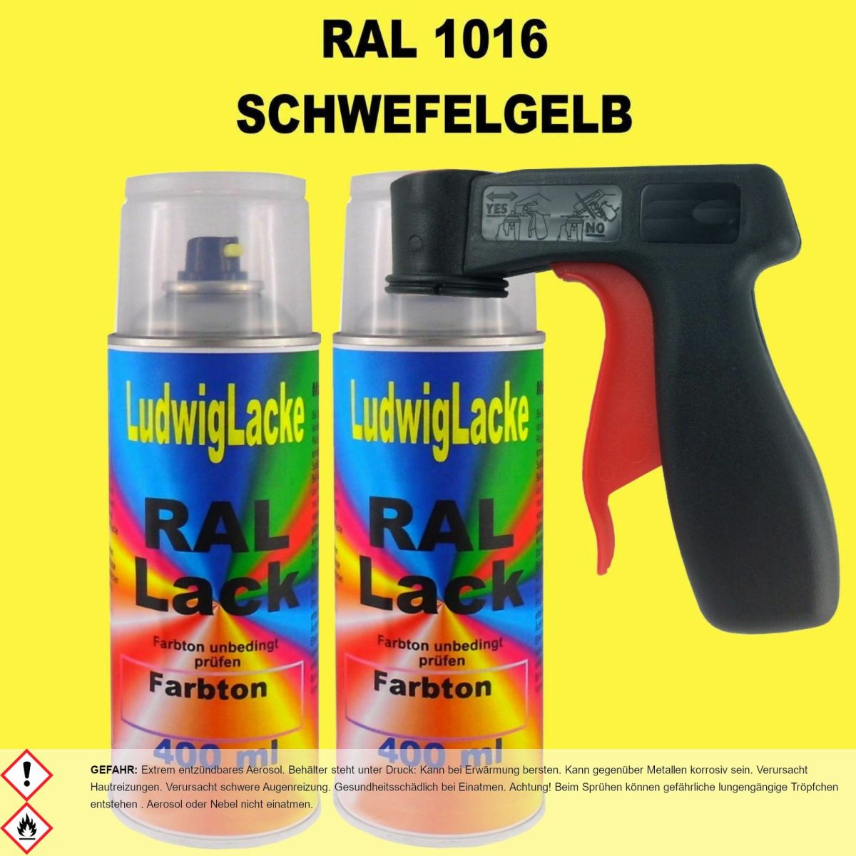 Schwefelgelb Ral Gl Nzend X Ml Spraydosen Lackspraydose